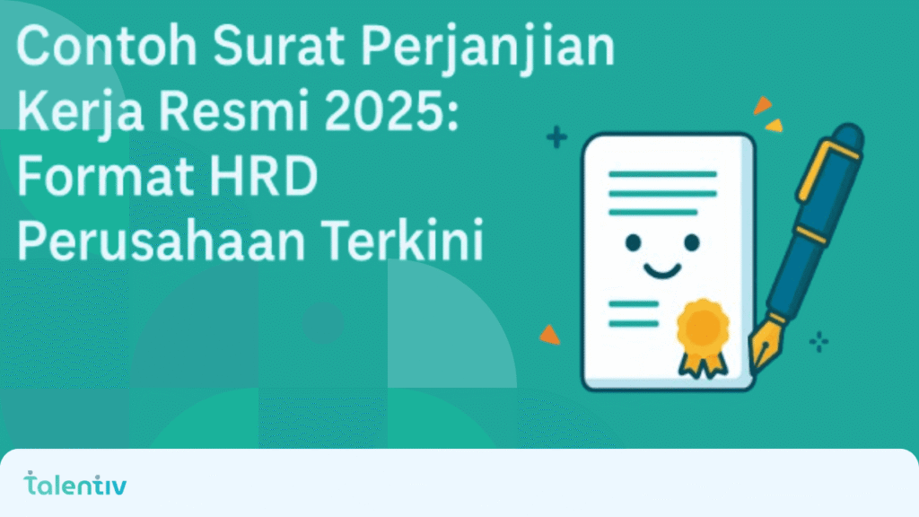 contoh surat perjanjian kerja