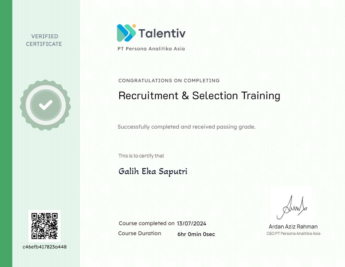 Recruitment & Selection Training