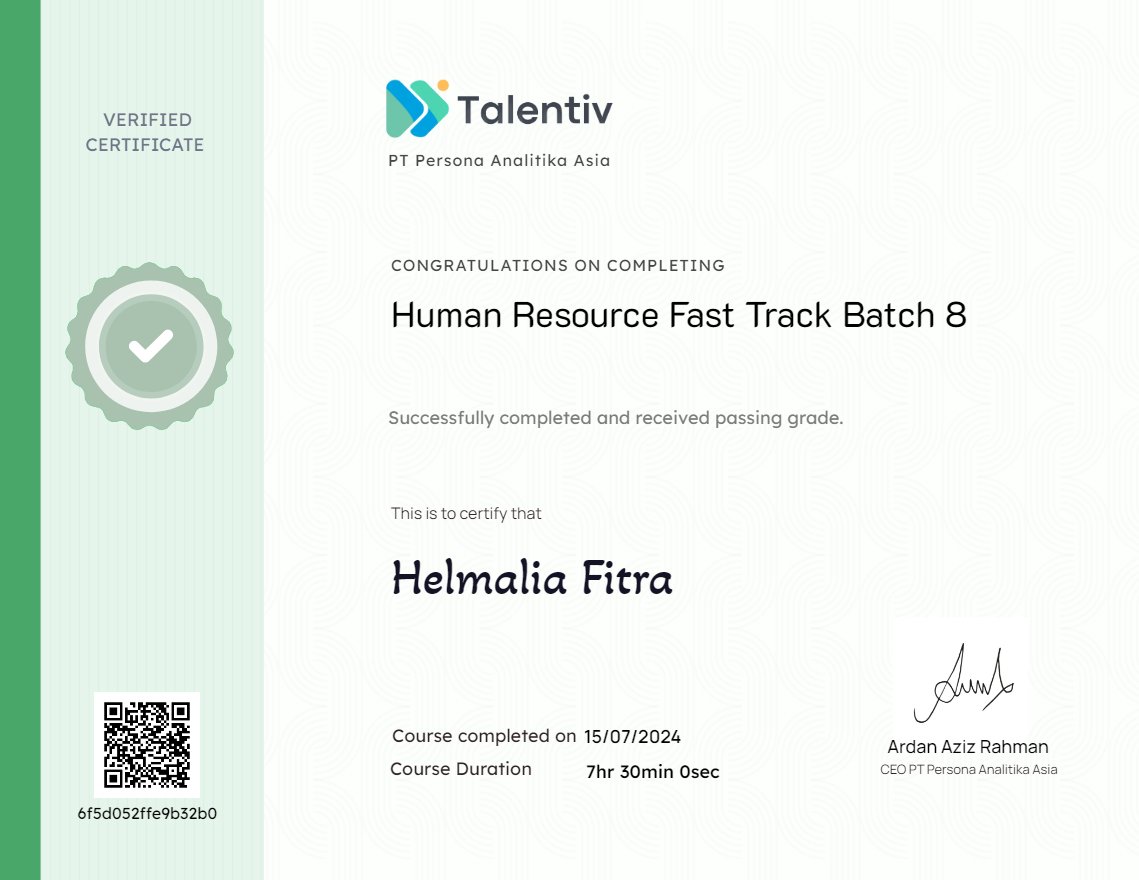 Human Resource Fast Track Batch 8