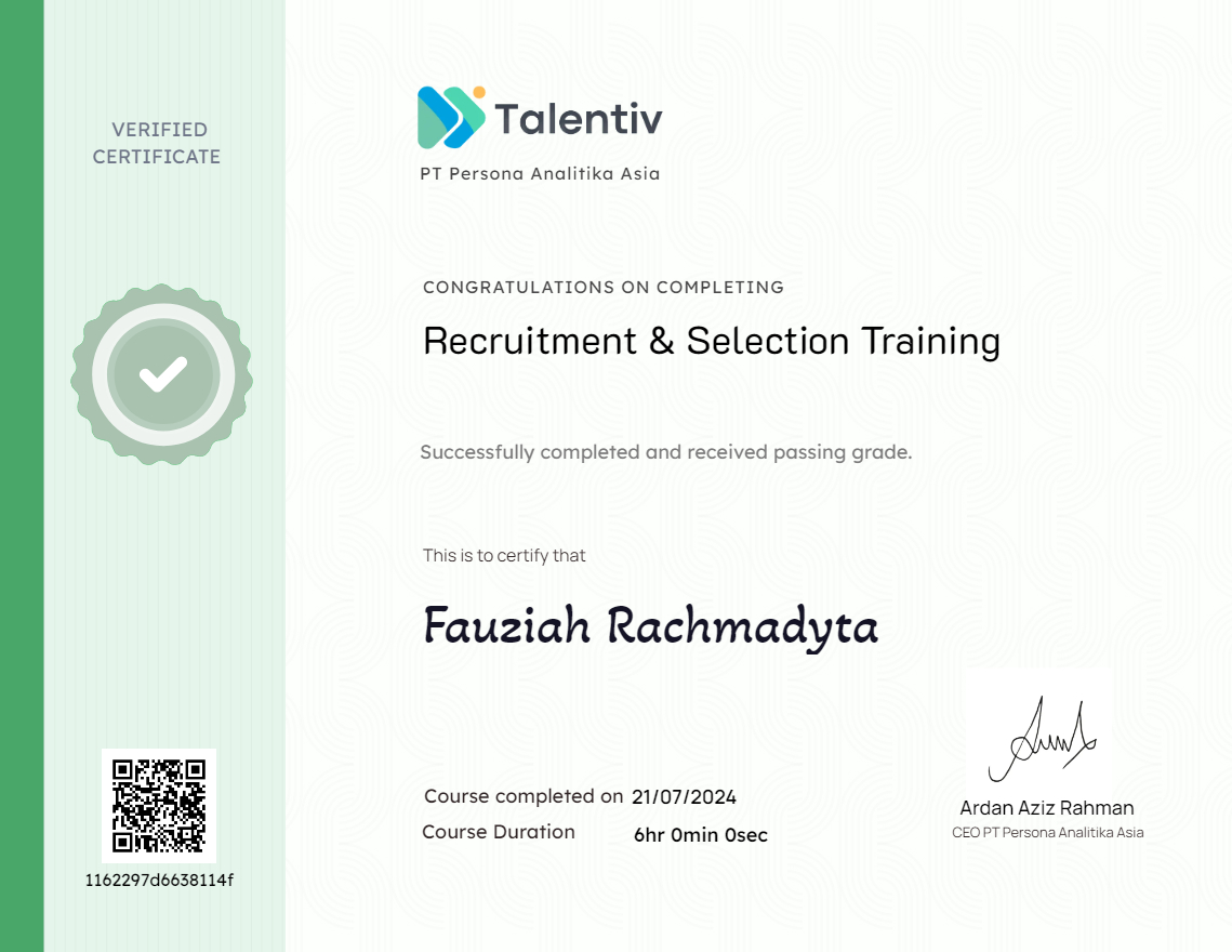 Recruitment & Selection Training