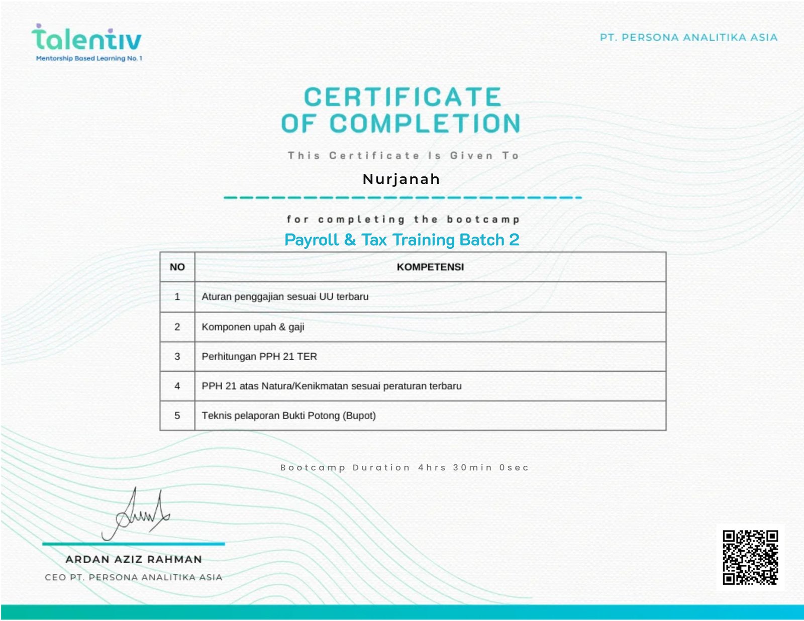 Payroll & Tax Training Batch 2