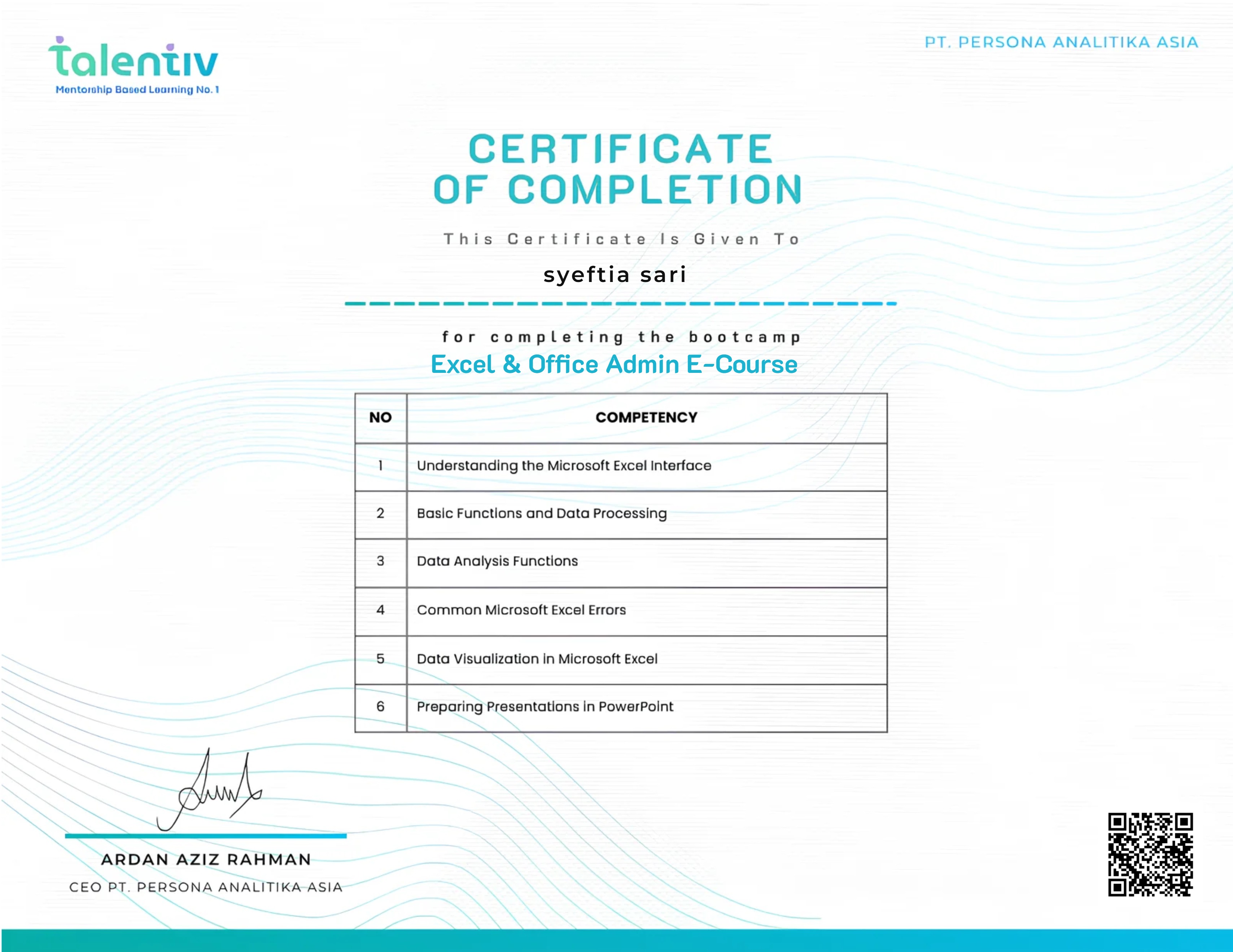 Excel & Office Admin E-Course