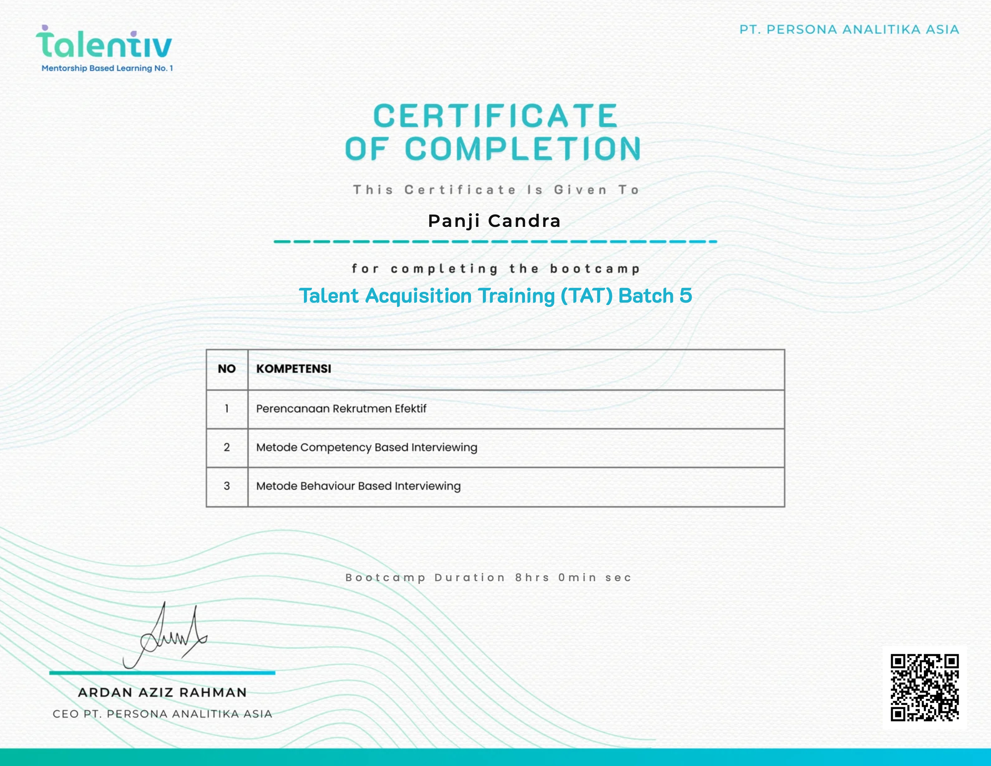 Talent Acquisition Training (TAT)